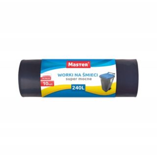 Worki na śmieci do odpadów zmieszanych Master 240l 10 szt.
